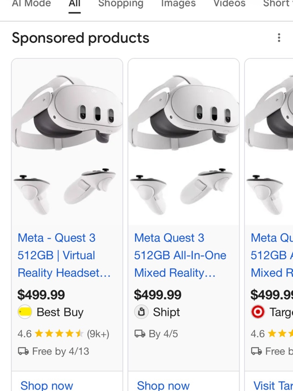Meta Quest 3 White VR Headset with White Controllers and Accessories 512GB - Picture 8 of 9